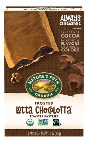 Nature's Path Organic Frosted Toaster Pastries Lotta Chocolotta