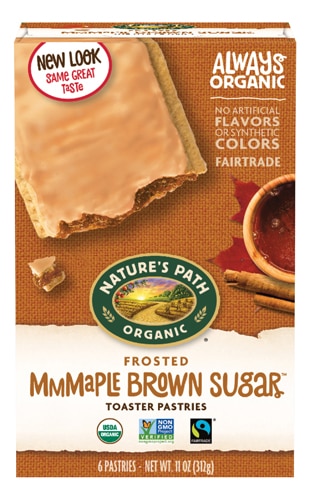 Nature's Path Organic Frosted Toaster Pastries Maple Brown Sugar
