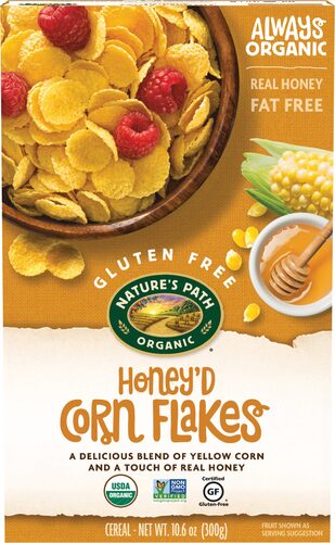 Nature's Path Organic Honey'd Corn Flakes Cereal