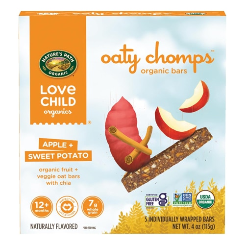 Nature's Path Organic Love Child Oaty Chomps Snack Bar Apple + Sweet Potato