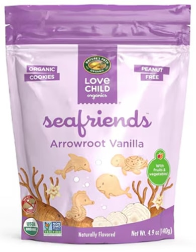 Nature's Path Organic Love Child Seafriends Cookies Arrowroot Vanilla