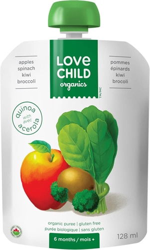 Nature's Path Organic Love Child Superblends Baby Puree Apples Spinach Kiwi Broccoli