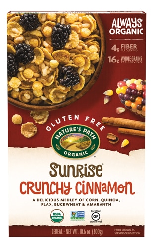 Nature's Path Organic Sunrise Cereal Crunchy Cinnamon