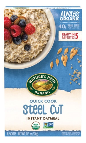 Nature's Path Quick Cook Steel Cut Instant Oatmeal