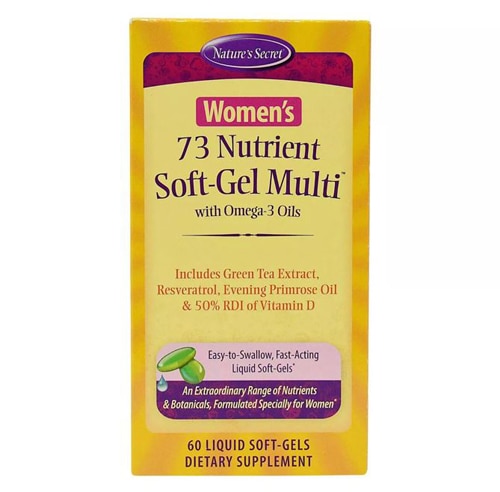 Nature's Secret Women's 73 Nutrient Soft-Gel Multi with Omega-3 Oils