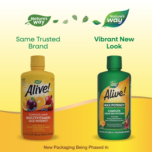 Nature's Way Alive! Max Potency Complete Liquid Multivitamin - Citrus Flavored