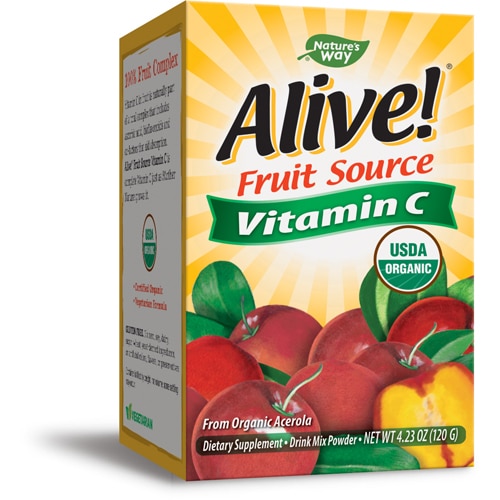 Nature's Way Alive! Vitamin C Drink Mix Powder - Made with Acerola