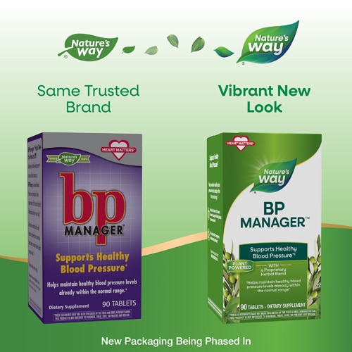 Nature's Way BP Manager - with Stevia, Hawthorn, & Olive Leaf Extracts