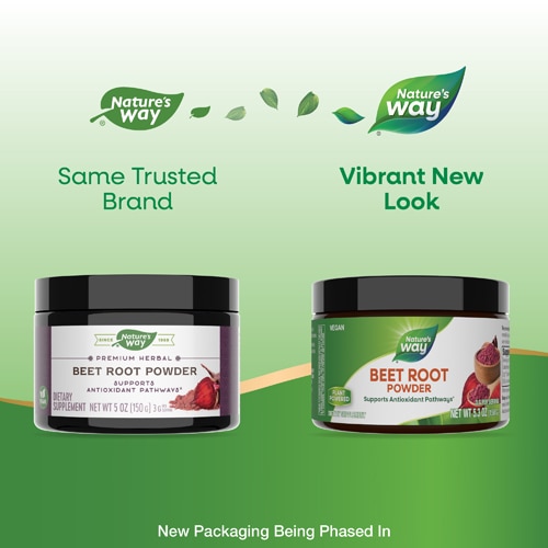 Nature's Way Beet Root Powder - Supports Antioxidant Pathways - 3 G Per Serving - Vegan