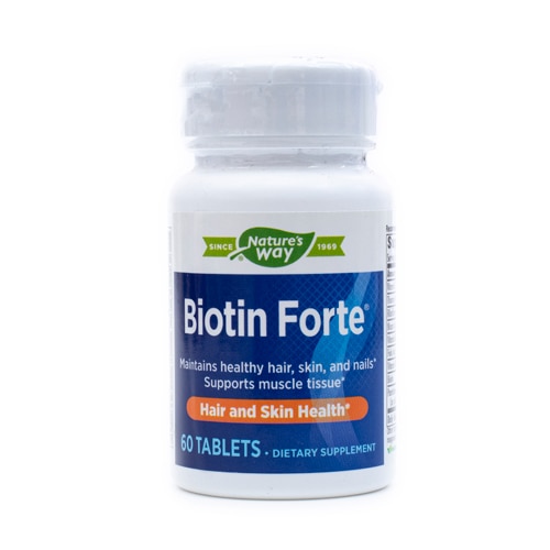 Nature's Way Biotin Forte - Hair and Skin Health - with Vitamins C-B12-B6