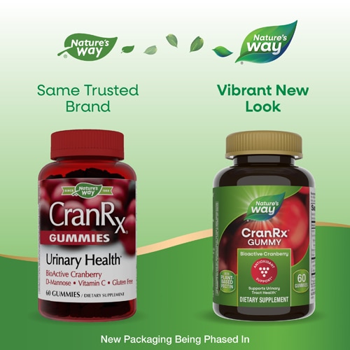 Nature's Way CranRx Gummies - Urinary Health - with D-Mannose-Vitamin C