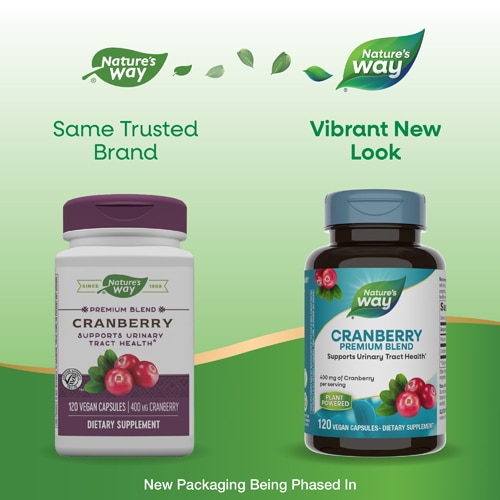 Nature's Way Cranberry Premium Blend - 400 mg of Cranberry Per Serving - Vitamin C