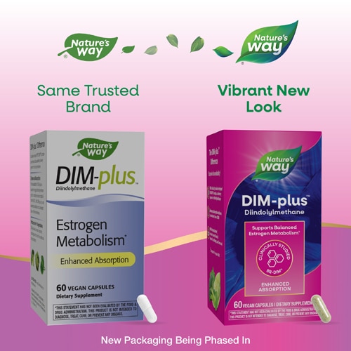 Nature's Way DIM-plus - DIM Supplement - Estrogen Metabolism - Diindolylmethane