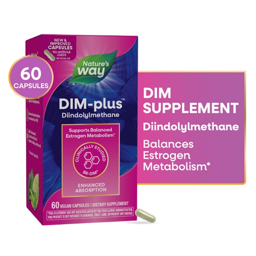 Nature's Way DIM-plus - DIM Supplement - Supports Estrogen Hormone Balance