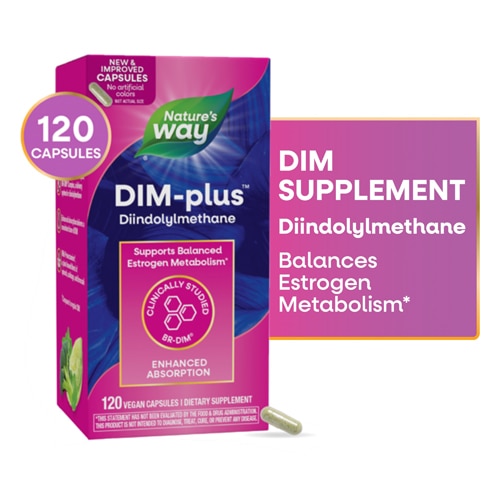 Nature's Way DIM-plus - DIM Supplement - Supports Estrogen Hormone Balance