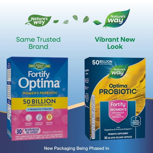 Nature's Way Fortify Optima Women's Probiotic - Digestive Health - 50 Billion Cultures