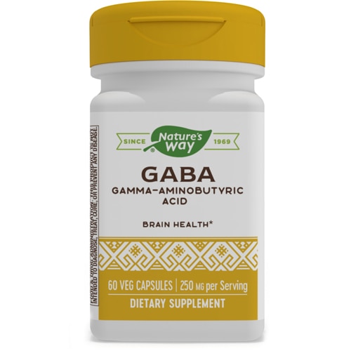 Nature's Way GABA - Gamma-Aminobutyric Acid - 250 mg Potency