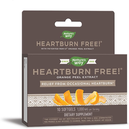 Nature's Way Heartburn Free! - Orange Peel Extract - Occasional Heartburn Relief