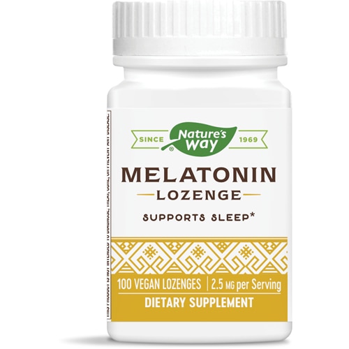 Nature's Way Melatonin Lozenge - 2.5 mg Per Serving - Supports Sleep