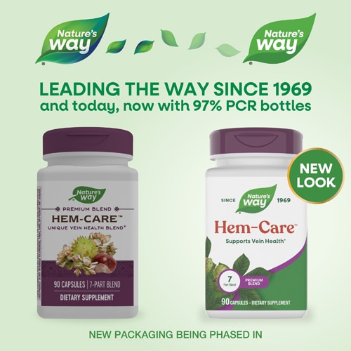Nature's Way Premium Blend Hem-Care - Vitamins C & E - Choline - Calcium - Phosphorus