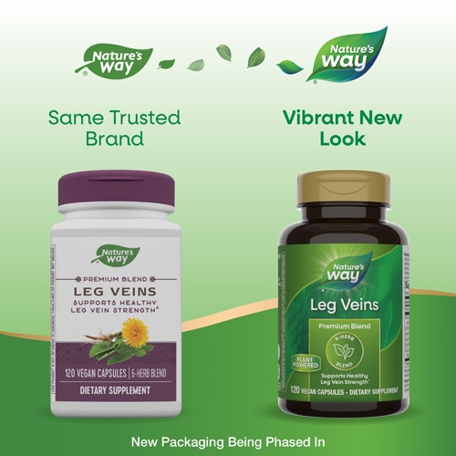 Nature's Way Premium Blend Leg Veins - 6-Herb Blend with Vitamin C