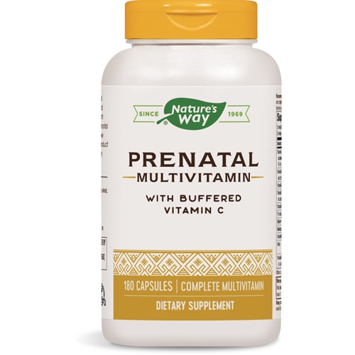 Nature's Way Prenatal Multivitamin - With Buffered Vitamin C & Vitamins D3 - B12 - E