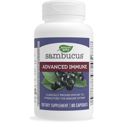 Nature's Way Sambucus Advanced Immune - Immune Support - with Vitamins C - D - Zinc