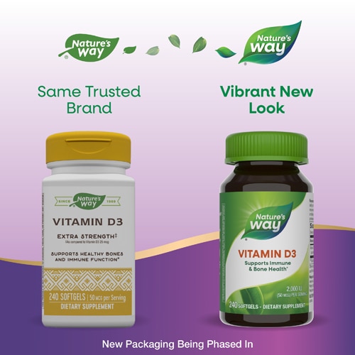 Nature's Way Vitamin D3 Extra Strength - 2000 IU