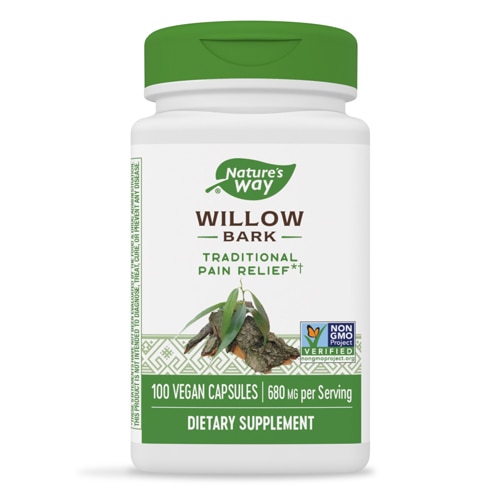 Nature's Way Willow Bark - 680 mg Per Serving - Traditional Pain Relief