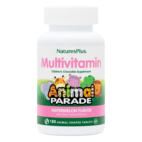 NaturesPlus Animal Parade Children's Chewable Multivitamin Watermelon
