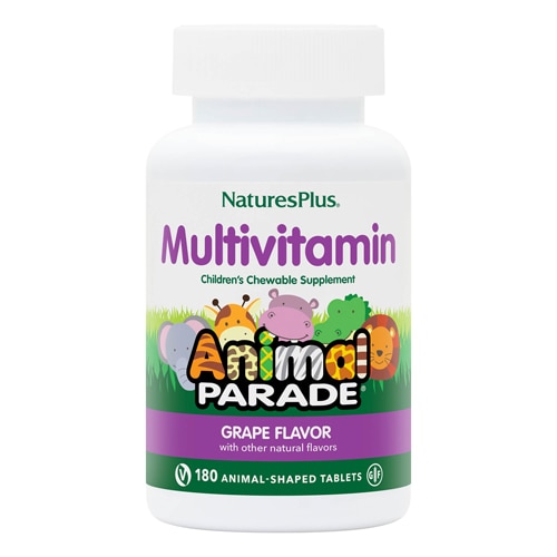 NaturesPlus Animal Parade Children's Multivitamin Grape