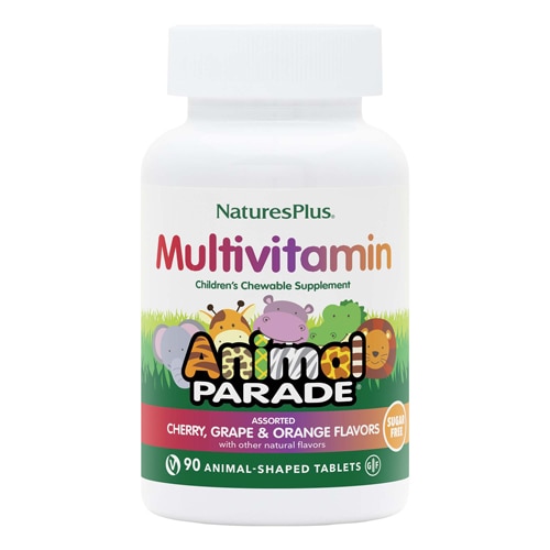 NaturesPlus Animal Parade Children's Multivitamin Sugar Free Assorted
