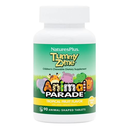 NaturesPlus Animal Parade Children's Tummy Zyme Digestive Aid Sugar-Free