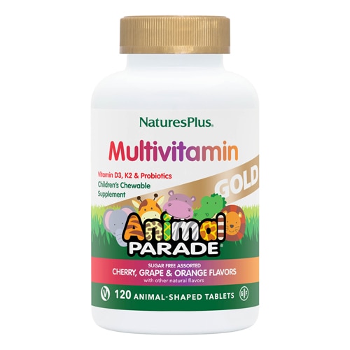 NaturesPlus Animal Parade Gold Children's Chewable Multi-Vitamin and Mineral Assorted