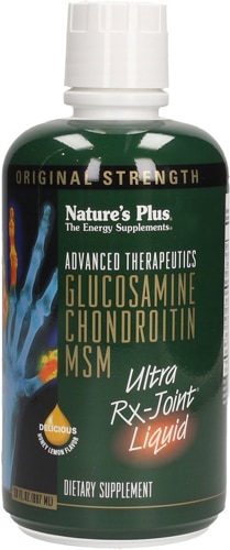 NaturesPlus Glucosamine Chondroitin MSM With Collagen Ultra Rx-Joint Liquid Honey Lemon