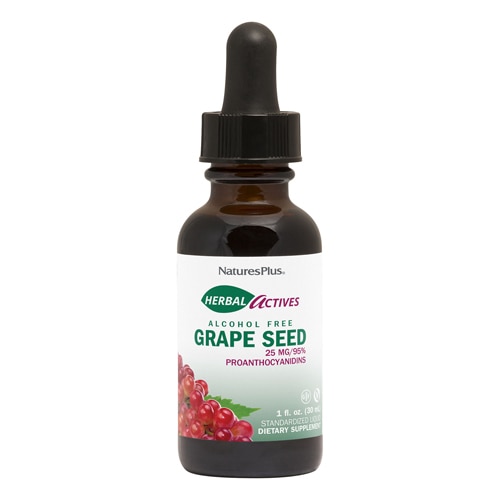 NaturesPlus Herbal Actives Grape Seed Liquid Suspension
