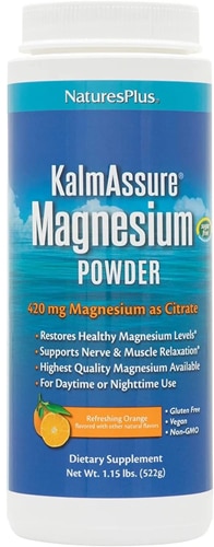 NaturesPlus KalmAssure Magnesium Powder Refreshing Orange