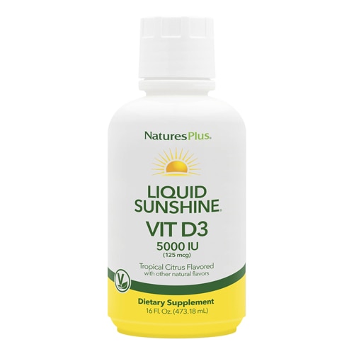 NaturesPlus Liquid Sunshine Vitamin D3 Tropical Citrus