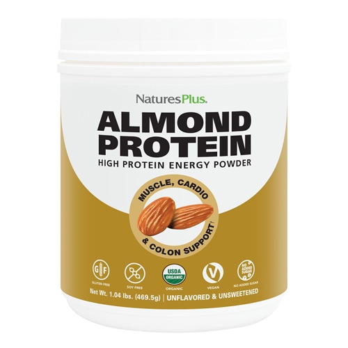 NaturesPlus Organic Almond Protein Unflavored & Unsweetened