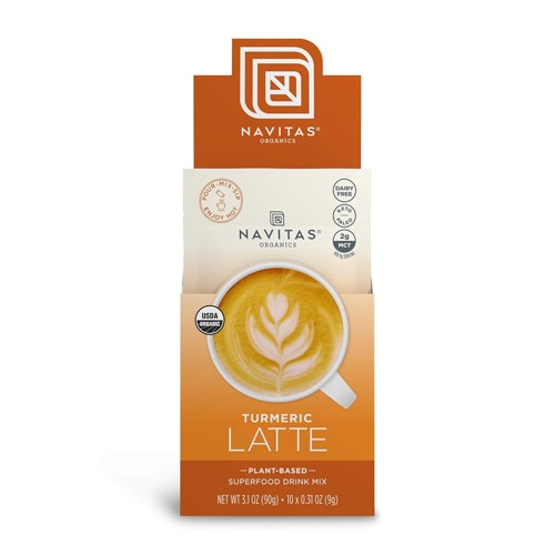 Navitas Organics Latte Mix Plant-Based Superfood Turmeric