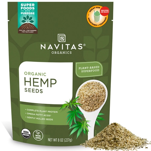 Navitas Organics Organic Hemp Seeds Plant Protein