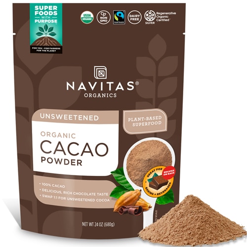 Navitas Organics Organic Unsweetened Cacao Powder
