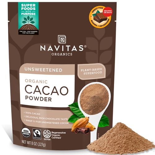 Navitas Organics Organic Unsweetened Cacao Powder