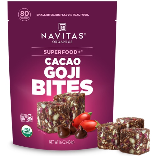 Navitas Organics Superfood + Bites Cacao Goji