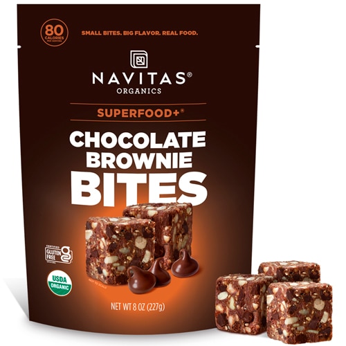 Navitas Organics Superfood+ Bites Chocolate Brownie