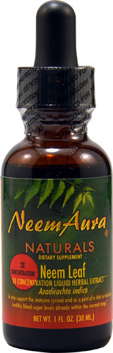 Neem Aura Naturals Neem Leaf 3X Concentration Liquid Herbal Extract