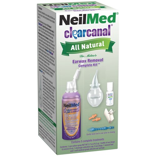 NeilMed ClearCanal Natural Earwax Removal Kit