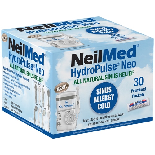 NeilMed HydroPulse Neo Multi-Speed Pulsating Nasal Wash Kit