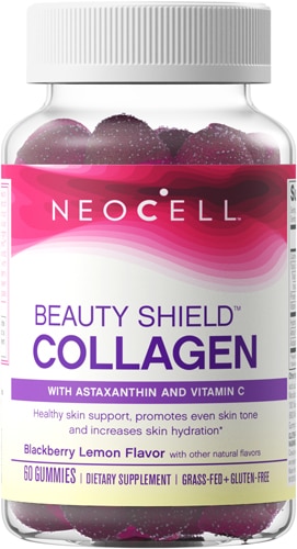 NeoCell Beauty Shield Collagen Gummies Blackberry Lemon