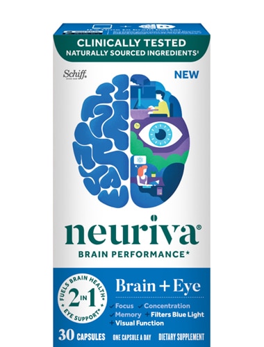 Neuriva Brain + Eye Capsules Brain Performance Supplement Filters Blue Light